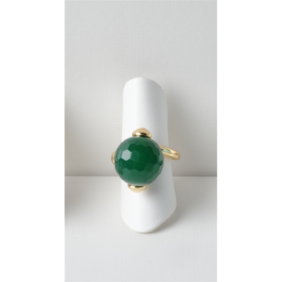 Anello agata verde smeraldo