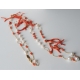Collana, corallo rosso, perle di fiume