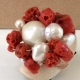 Anello corallo rosso sardo, perle coltivate