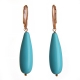 Or goccia pasta turchese 4 fiori