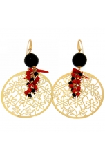 orecchini corallo rosso