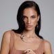 Collier perle di fiume,quarzo fumè, pz unico
