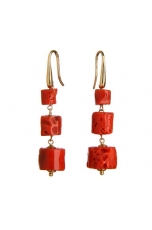 Orecchini corallo rosso