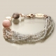 bracciale labradorite-diaspro rosa