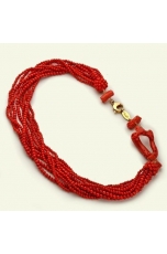 collana corallo bamboo rosso