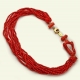 collana corallo bamboo rosso