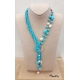 Collana Pasta Turchese 4 fiori