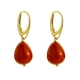 orecchini goccia corallo bamboo red