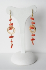 Orecchini corallo rosso sardo