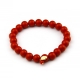 Bracciale pasta corallo 8 mm