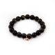 Bracciale ossidiana verde 10 mm
