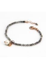 Bracciale labradorite taglio diamond