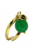 Anello agata verde smeraldo