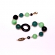 Br agata nera, agata verde, giada crisoprasio