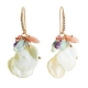 Orecchini acquamarina multicolor,  Opale rosa, perle coltivate