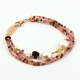 Bracciale tormaline diamond, perle coltivate