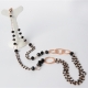 Collana spinello e agata nera