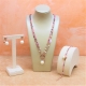 Parure Tormaline taglio diamond,  perle coltivate