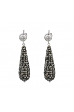 orecchini goccia marcasite e zirconi