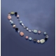 Collier Acquamarina multicolor,  Perle coltivate, cristallo di rocca