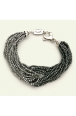 Bracciale ematite bicolor