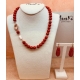 Collier pasta corallo rosso  10 mm