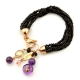 Bracciale agata nera ametista
