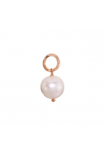 Ciondolo-orecchino 11 mm perla coltivata