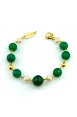 Bracciale agata verde smeraldo