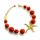 Bracciale corallo  Bamboo red