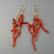 Orecchini corallo rosso sardo