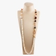 Collana scomponibile perle coltivate, Granato taglio diamond