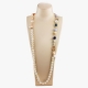 Collana scomponibile perle  coltivate, Calcedonio, agata blu