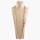 Collana scomponibile perle  coltivate, acquamarina milk