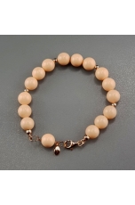 Bracciale bamboo rosa 10 mm