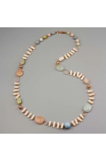 Chanel corallo rosa, acquamarina multicolor