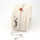 Cavigliera arg.925/00 rh  agata arancione