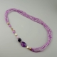 Torchon ametista lavanda, perle coltivate