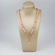 Collier perle coltivate semi round multicolor 6 mm