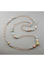 Chanel acquamarina multicolor perle coltivate