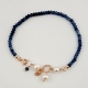 Bracciale Rugiada, Agata blu zaffiro, Perle coltivate