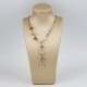 Collier Gioia, quarzo rutilato verde, perle coltivate