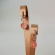 Cerchietti con zirconi,  quarzo cherry 10 mm