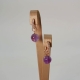 Cerchietti con zirconi,  ametista 10 mm
