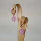 Orecchini Easy, giada lavanda, zirconi