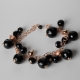 Bracciale charms agata nera