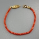 Bracciale corallo bamboo red,3 mm