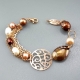 Bracciale perle di fiume brown