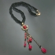 Chanel agata nera, giada rosa